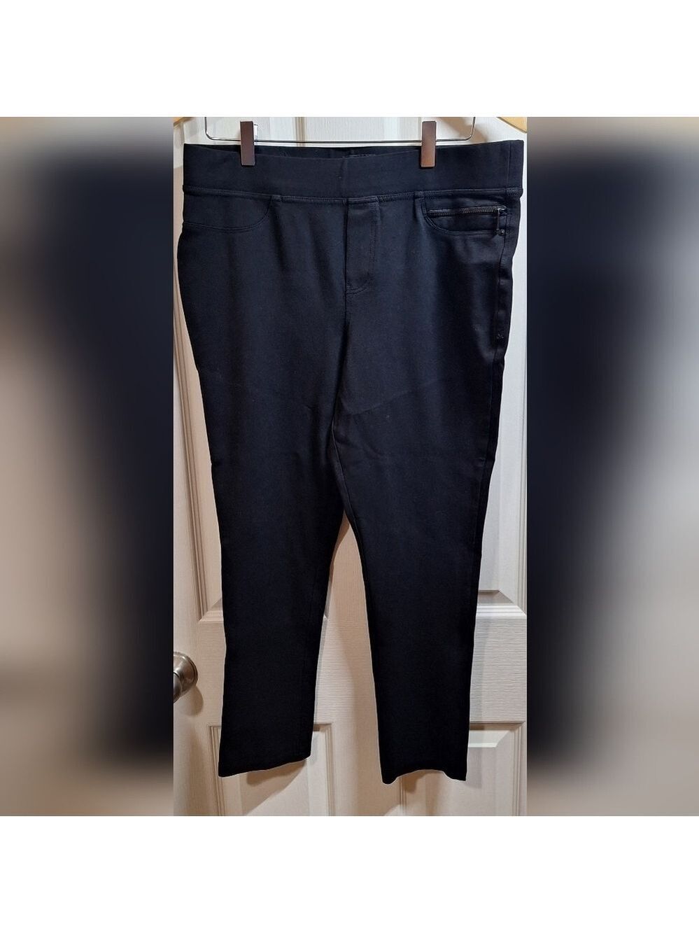 DKNY Black Slim Pants Large